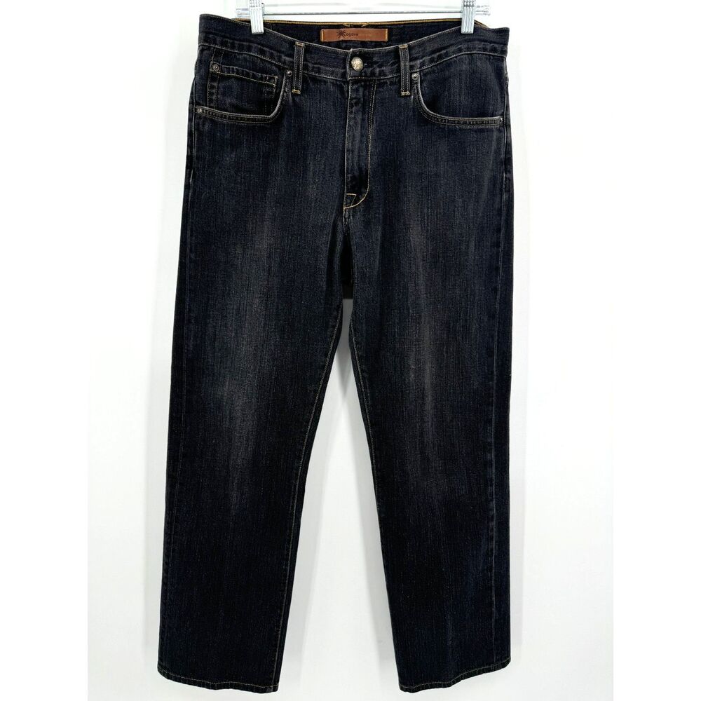 AGAVE Waterman Relaxed Straight Leg Black Gray (Death Valley) Jeans Size 34